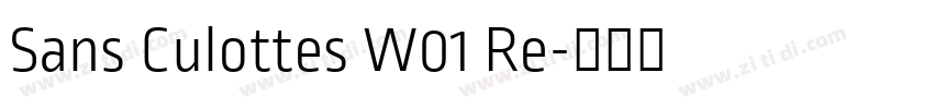Sans Culottes W01 Re字体转换 Sans Culottes W01 Re字体转换